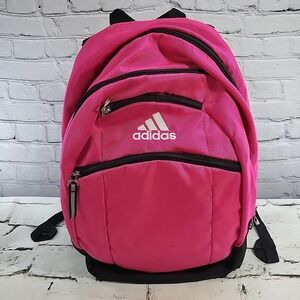 Adidas Pink Backpack Girls School Bag Multi‎ Compartment Pockets